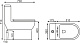 Унитаз-моноблок напольный EvaGold SM9601
