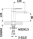 Смеситель для раковины D-lin 377-C D110377-C, белый