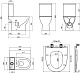 Унитаз-компакт напольный BelBagno Lounge BB045CPR