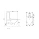 Унитаз-компакт напольный Grossman GR-4407SQ, с микролифтом, белый глянец