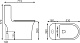 Унитаз-моноблок напольный EvaGold SM9612 EG050025